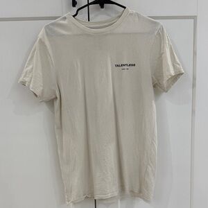 TALENTLESS Off-White Short Sleeve Tee